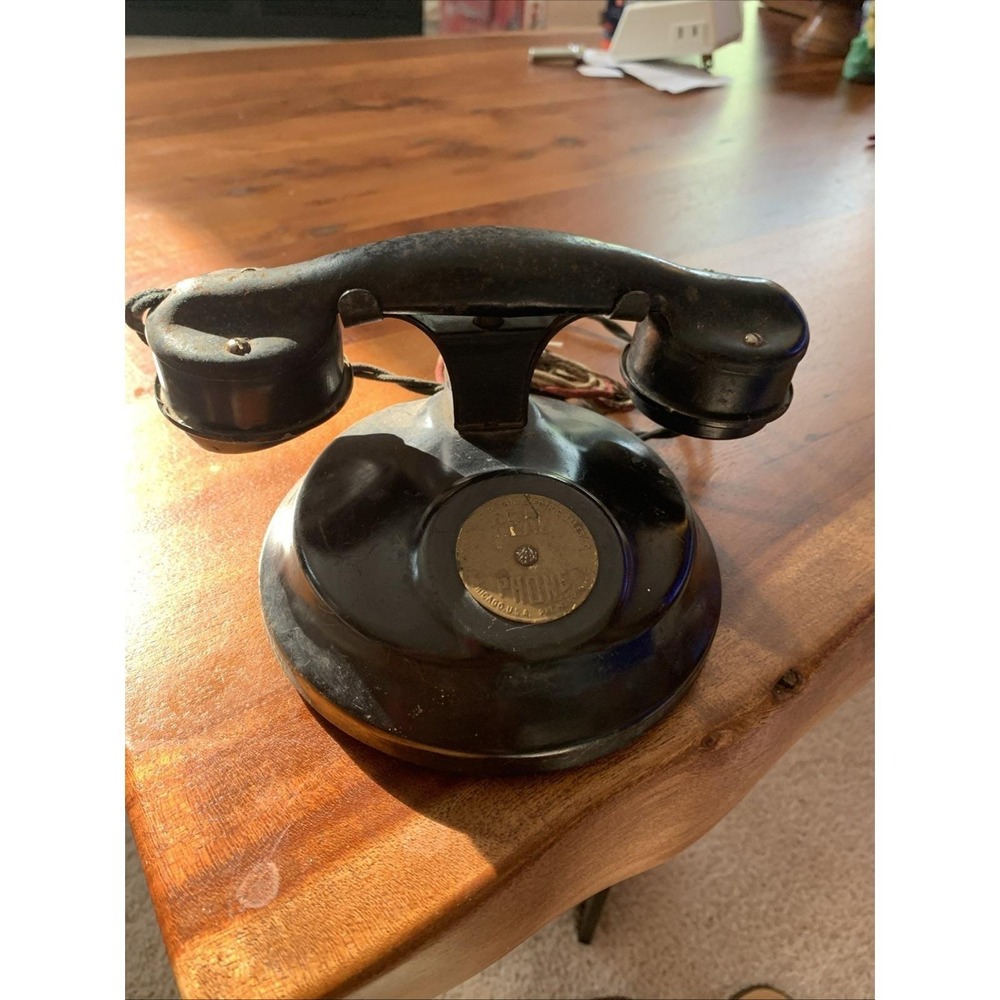Vintage Automatic Electric Monophone 1930s Hotel Bakelite And Brass Untested
